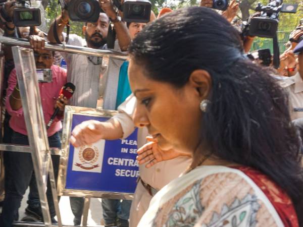 Delhi liquor policy case: ED officers grill Chandrasekhar Rao daughter Kavitha 