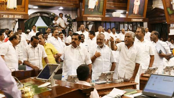 AIADMK EPS, OPS Factions fight continue in Assembly 