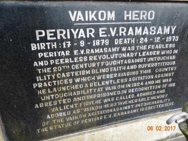 Flash Back story on Thanthai Periyar EVR Vaikom Satyagraha for Social Justice 