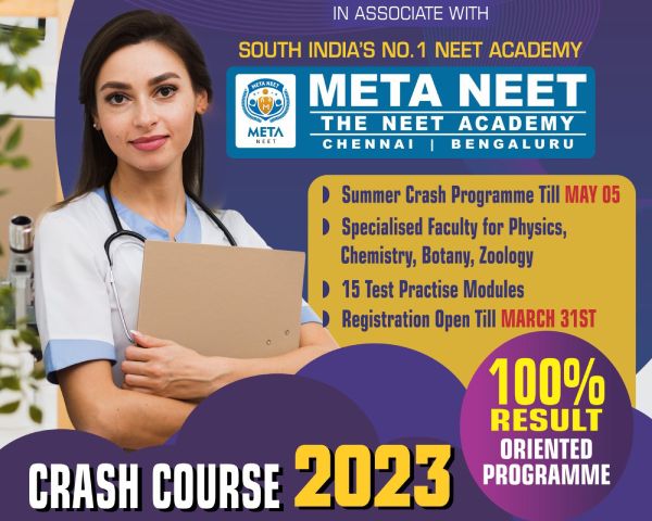 South Indias best NEET coaching centre META NEET ACADEMY NEET CRASH COURSE 