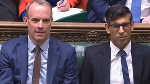 Rishi Sunak is facing heat from people as his Deputy Dominic Raab Resigns