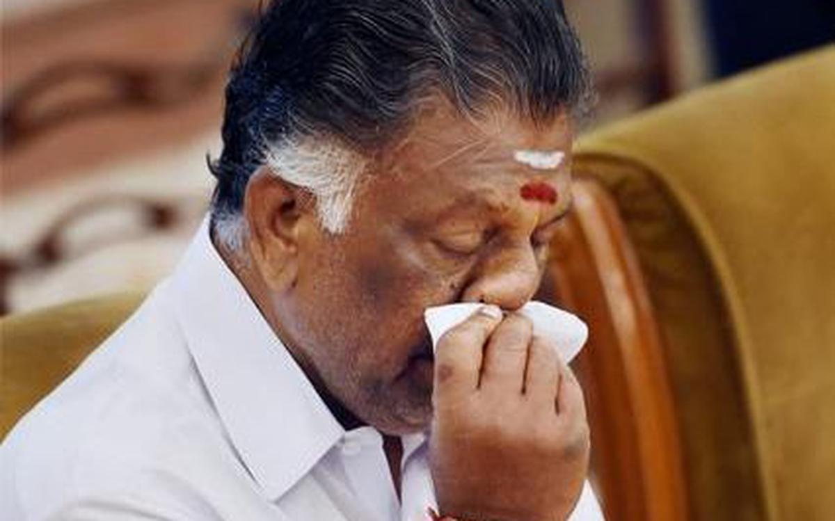 OPS faction Trichy Conference stage looks like AIADMK head quarters OPS faction Trichy Conference stage looks like AIADMK head quarters