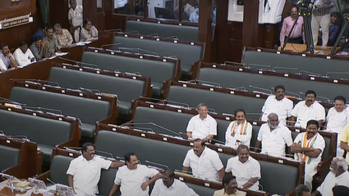  Tamilnadu assembly BJP MLAs by mistake stands supporting resolution against governor RN Ravi