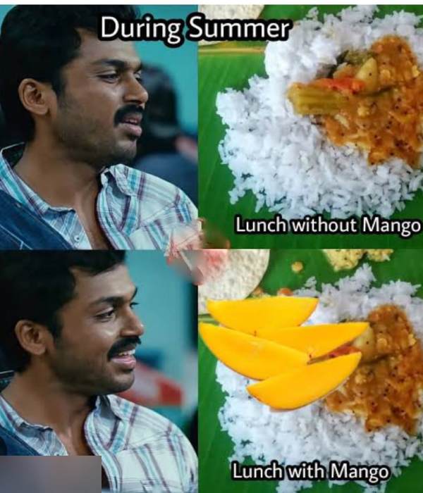 These are some jolly memes collection on mangoes.