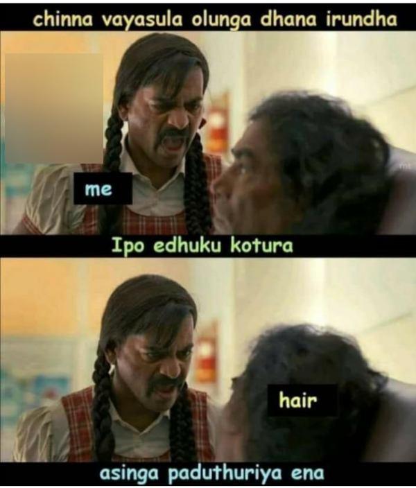  Funny memes collection on hair
