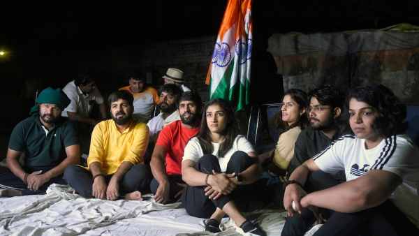 Wrestlers again protest against BJP MP Brij Bhushan for not taking any action against Sharan Singh 