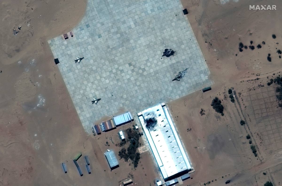 Damage Scenes of the conflict in Sudan seen from space 