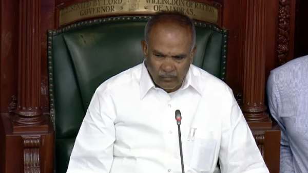 Speaker Appavu called as Honorable Minister Natham Viswanathan 
