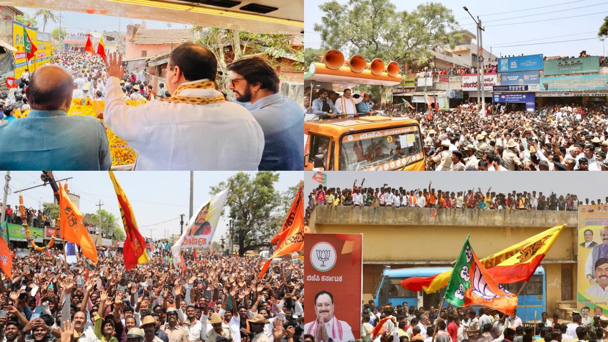  Karnataka Election 2023: Actor Kichcha Sudeep campaign for CM Basavaraj Bommai in Siggaon Constituency 