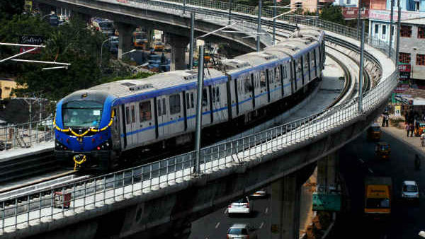why abandon the plan to run metro trains on a circular route connecting Route 3 and Route 5 in Chennai? 