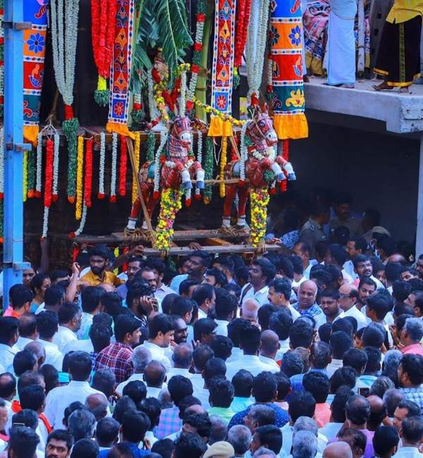 Durai Vaiko, who participated in the festival of Shenbagavalli Amman temple Durai Vaiko, who participated in the festival of Shenbagavalli Amman temple