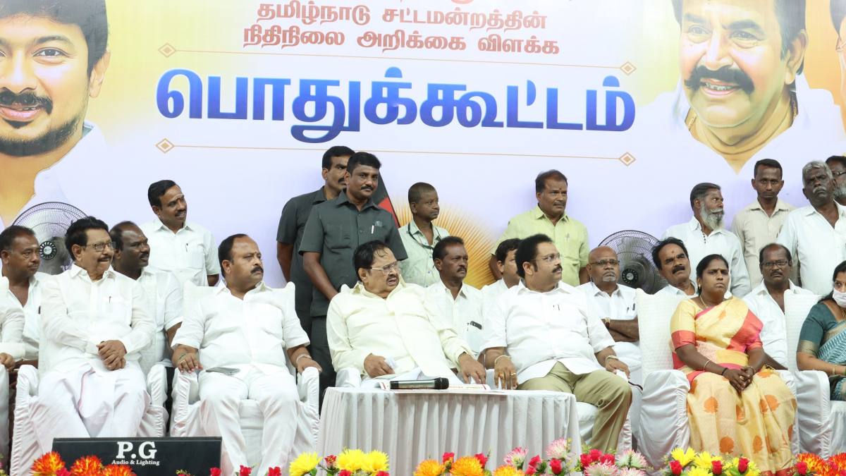 Minister Duraimurugan says, I am not ashamed to carry as Dmk President Mk Stalin 