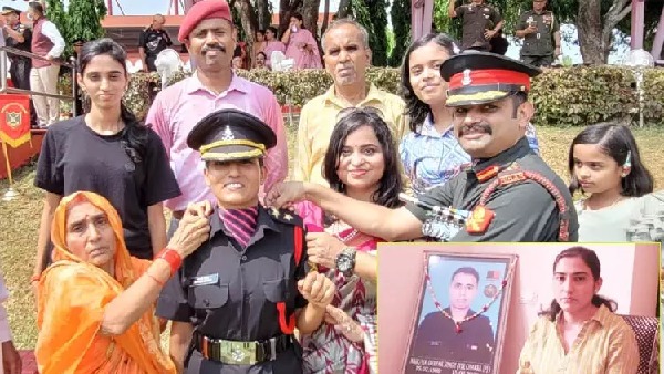 Wife of martyred Army men in Galwan valley attack join today in Army Wife of martyred Army men in Galwan valley attack join today in Army