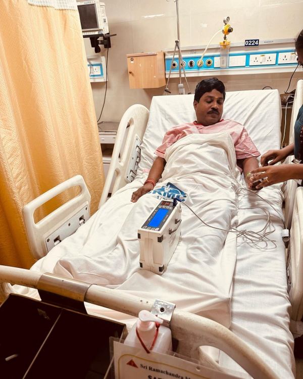 GP Muthu was admitted to the hospital due to sudden illness