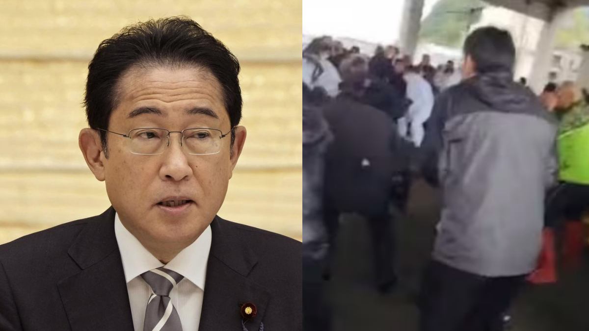 bomb blast at a public meeting attended by the Prime Minister of Japan bomb blast at a public meeting attended by the Prime Minister of Japan