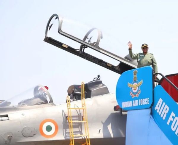 President Droupadi Murmu took a sortie on a Sukhoi 30 MKI fighter aircraft in Assam 
