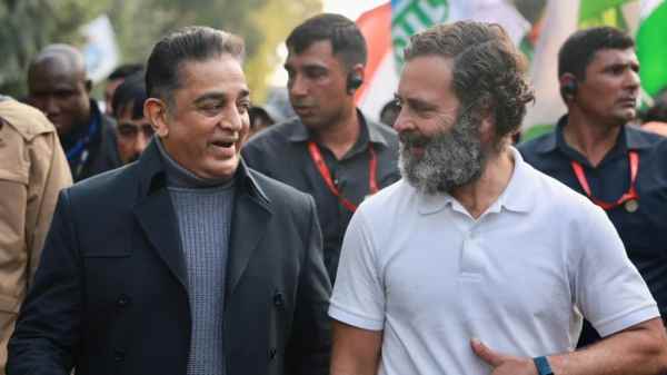 After Rahul Gandhi calls Kamal Hassan decided to campaign for Congress in Karnataka election After Rahul Gandhi calls Kamal Hassan decided to campaign for Congress in Karnataka election