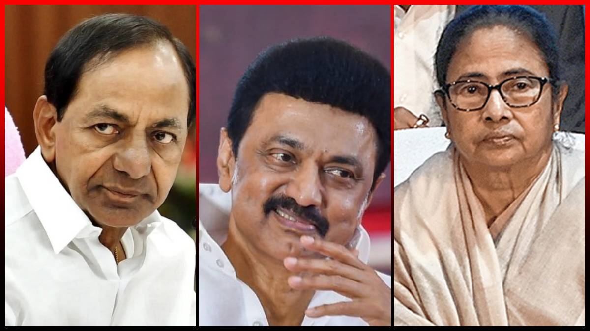 Whenever Modi come.. have you noticed MK Stalin does what KCR and Mamata did not ? 