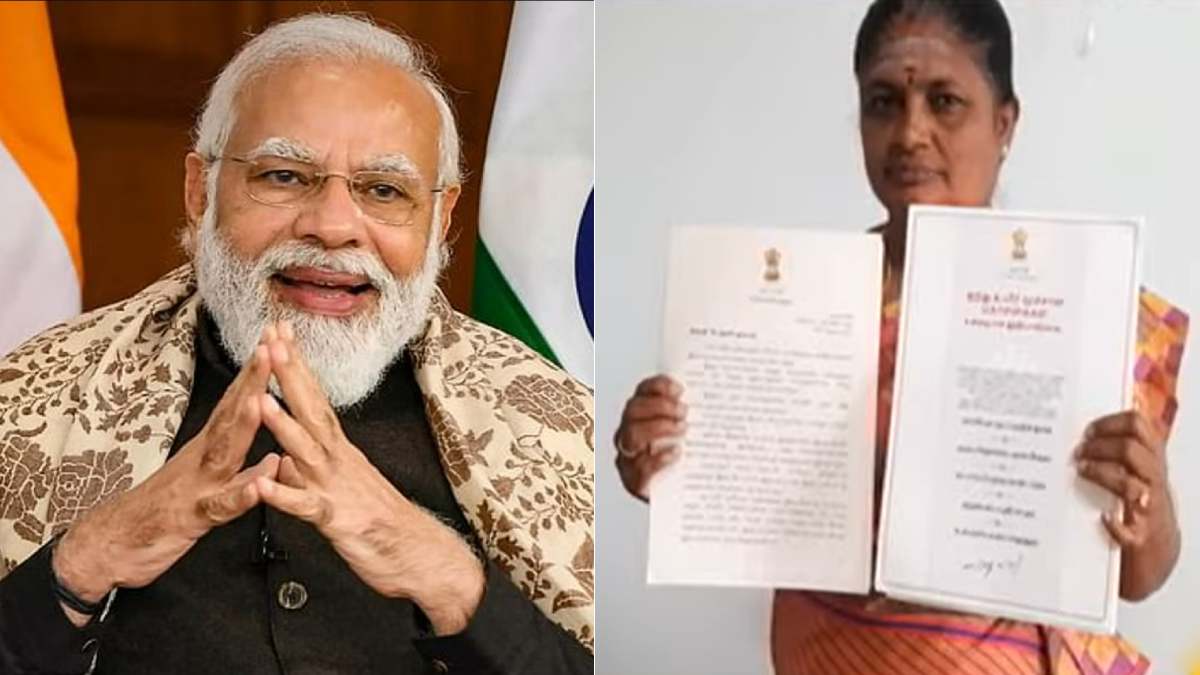 PM Modi wrote a reply letter in tamil for tamil nadu people PM Modi wrote a reply letter in tamil for tamil nadu people