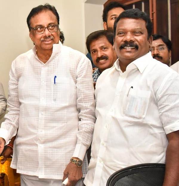 Congress mla EVKS Elangovan came to participate in assembly events today 