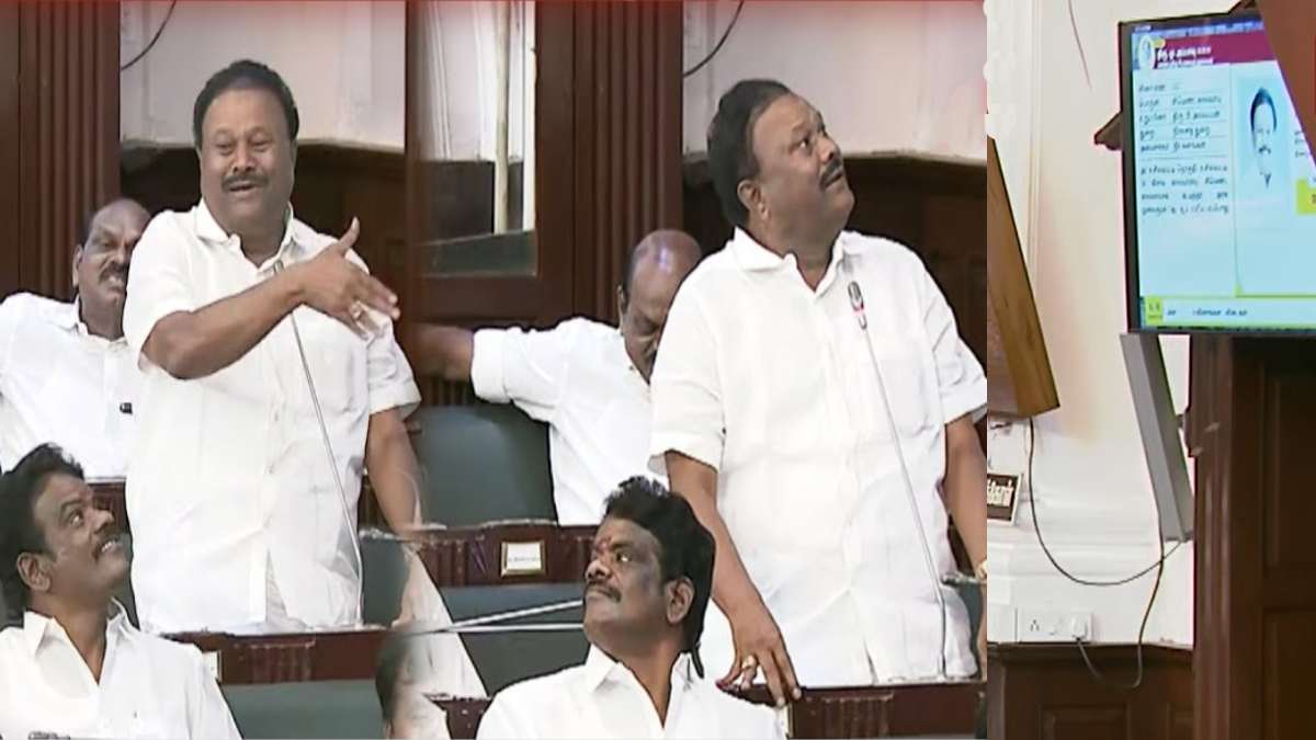 As part of the digitization of the Tamil Nadu Assembly, 4 large Tv have been installed, Dindigul Srinivasan was stunned As part of the digitization of the Tamil Nadu Assembly, 4 large Tv have been installed, Dindigul Srinivasan was stunned