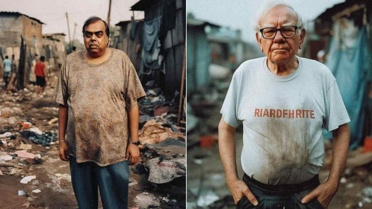 Netizens are amazed to see AI generated Images of world billionaires being poor