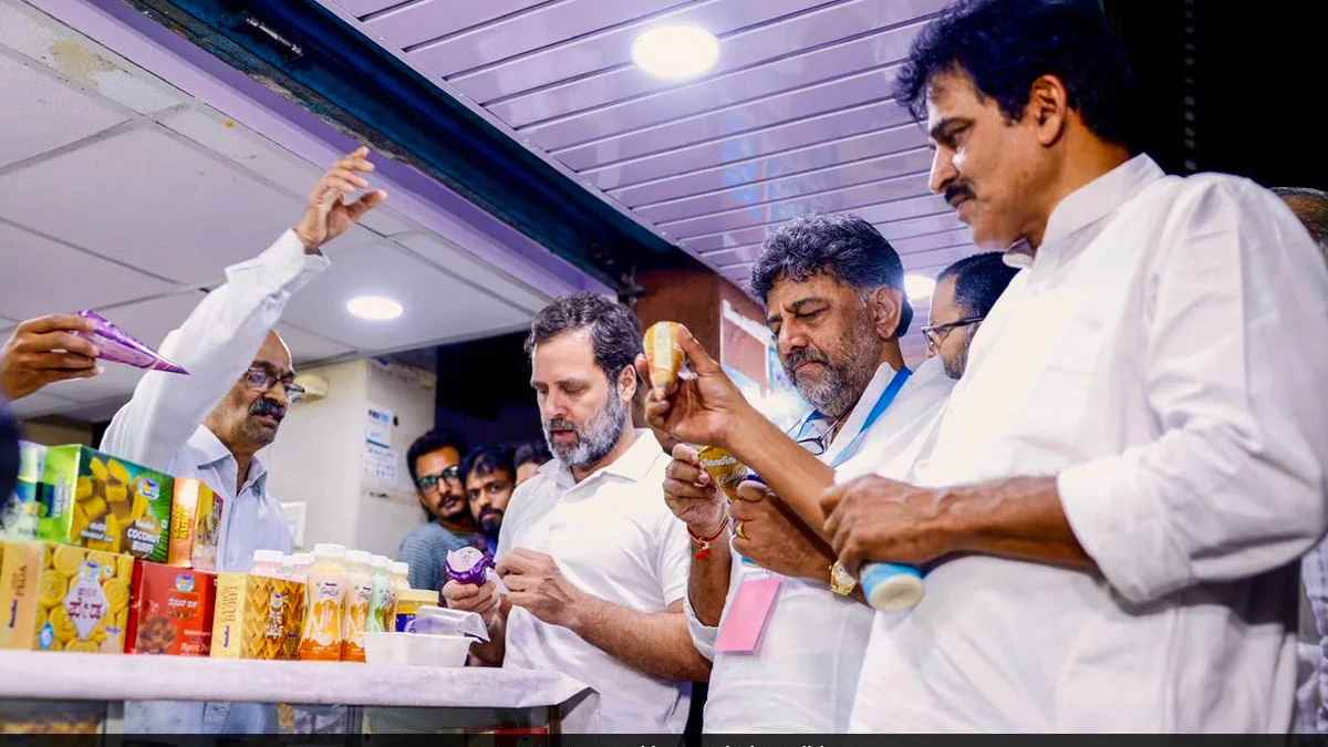 What Rahul Gandhi said about Nandini as Amul entering into Karnataka market What Rahul Gandhi said about Nandini as Amul entering into Karnataka market