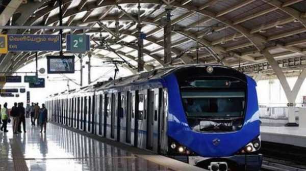 why abandon the plan to run metro trains on a circular route connecting Route 3 and Route 5 in Chennai? 