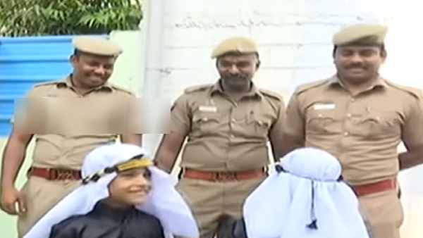Coimbatore children shakes hands with police and says thanks and Ramadan Wishes Coimbatore children shakes hands with police and says thanks and Ramadan Wishes