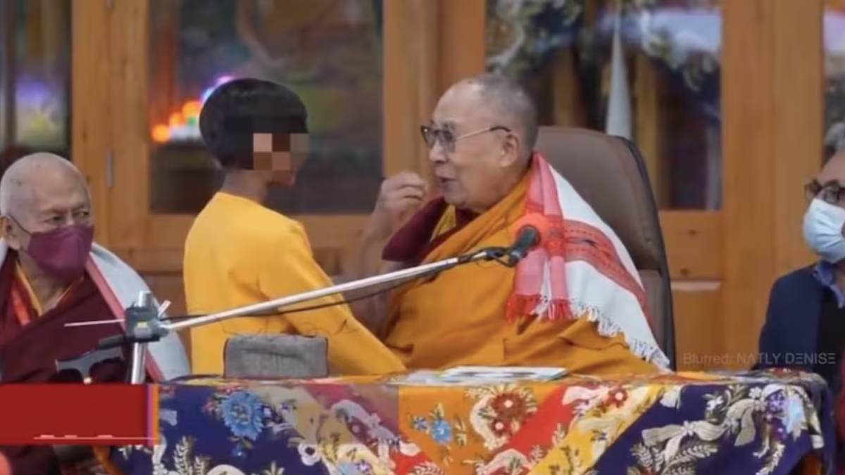 Controversy is not new to the Dalai Lama, see how he has been caught talking before Controversy is not new to the Dalai Lama, see how he has been caught talking before