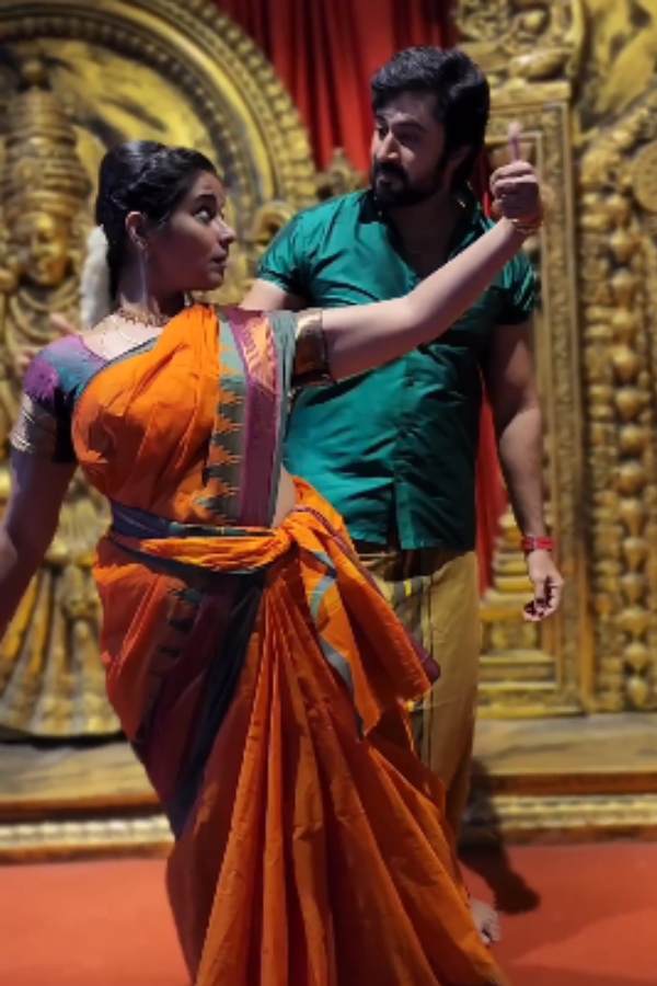 Ethirneechal serial Nandini and Kathir have released a video of dancing