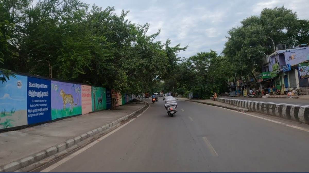 Chennai Municipal Corporation has raised the height of RK Madam Road mylapore Chennai Municipal Corporation has raised the height of RK Madam Road mylapore