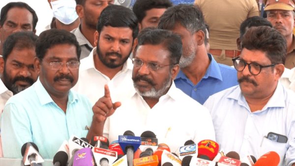 AM I a DMK member? Thirumavalavan MP gets angry with press, See the reaction of DMK AM I a DMK member? Thirumavalavan MP gets angry with press, See the reaction of DMK