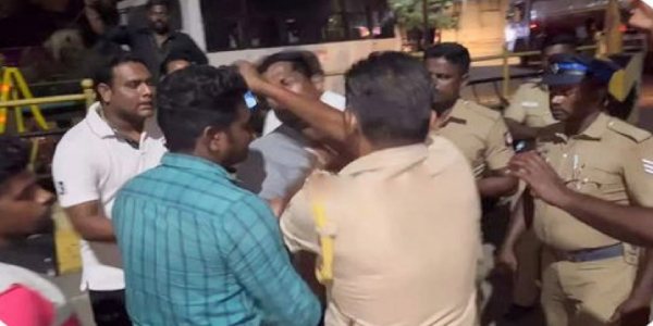 Nagai Police SI kicked protesters in face video footage Shocked netizens