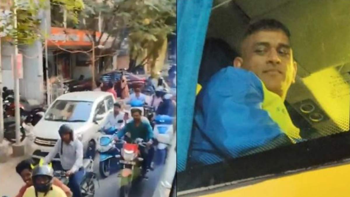 csk bus stucked in road near santhom just before the ipl match : stir among players 
