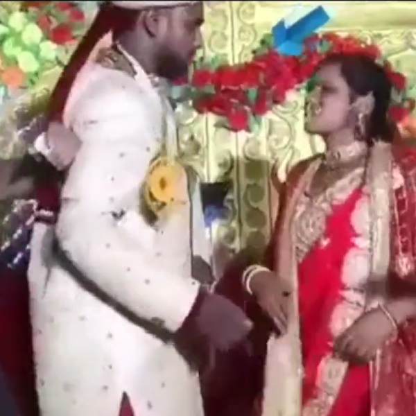 Groom and bride fighting During Wedding Ceremony video making rounds on social media 