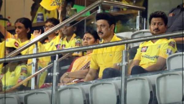 CM Stalin visited Chepauk stadium on Chennai vs Hyderabad match IPL 2023 CM Stalin visited Chepauk stadium on Chennai vs Hyderabad match IPL 2023