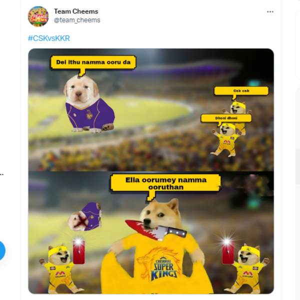 MEMES: Some humour amid the CSKs massive winning against KKR with Rahanes batting 