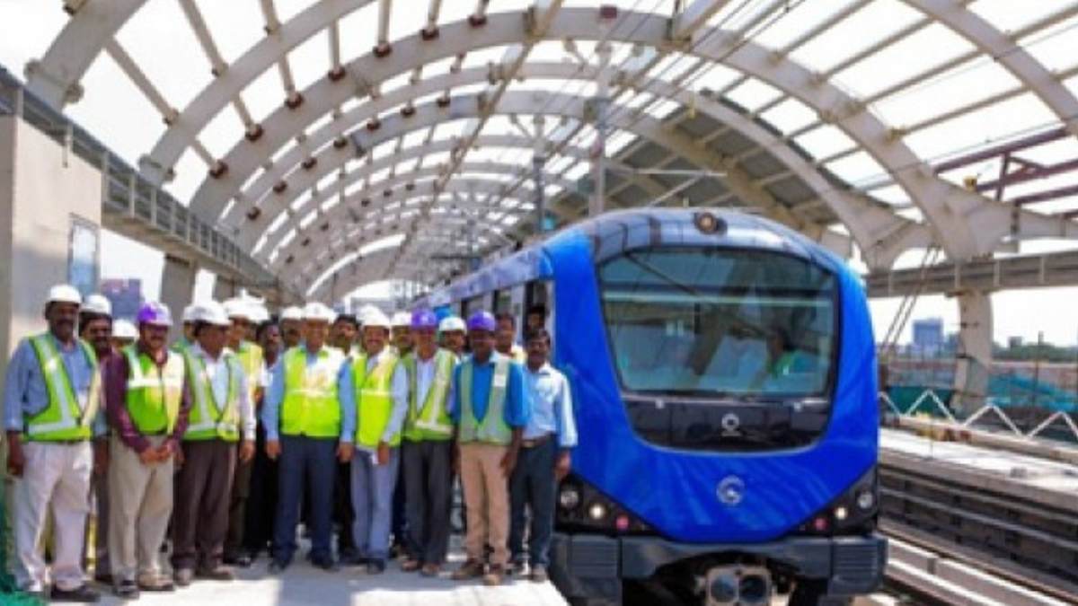 Chennai metro rail contract for construction of high level line for 1,134 Crore rupees Chennai metro rail contract for construction of high level line for 1,134 Crore rupees