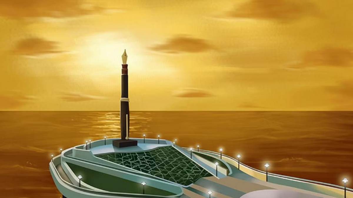 Marina is to have a tall Karunanidhi pen as Union Government gives a green signal in the sea soon 