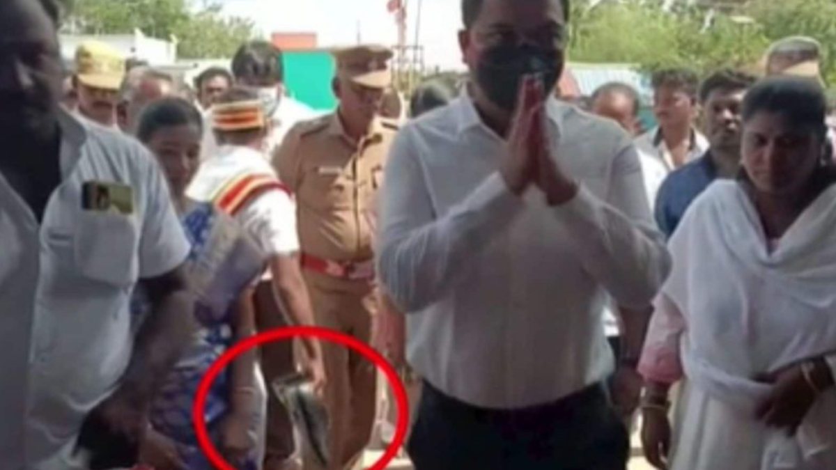 Kallakurichi Collector and IAS Officer Sravan Kumar Jatavath who called Dawali and asked him to getoff shoes 