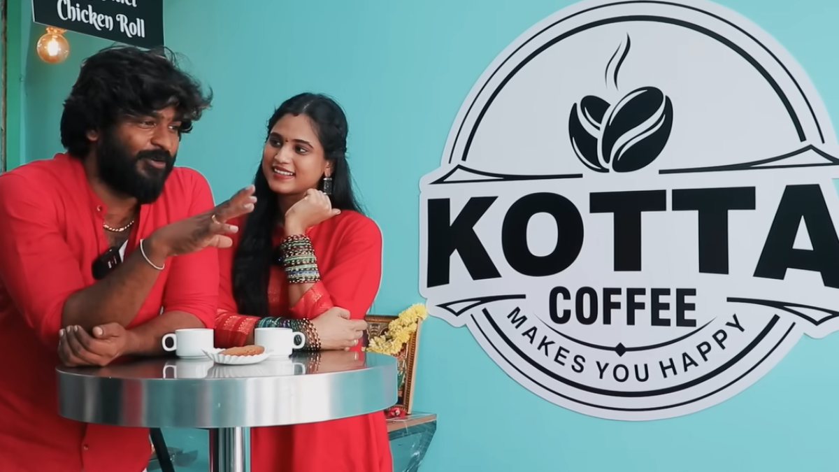 Actor Naveen and Kanmani have started a new coffee shop Actor Naveen and Kanmani have started a new coffee shop