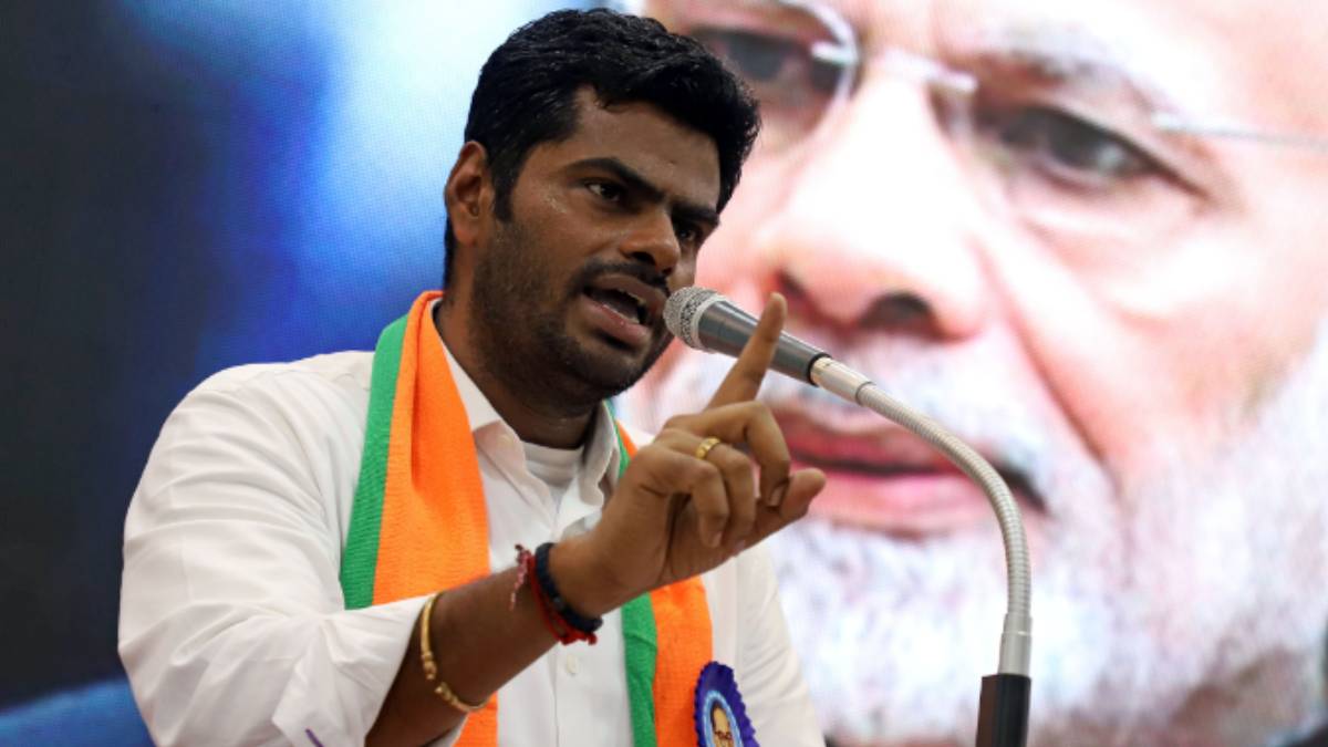 BJP Tamil Nadu state president Annamalai interviewed in Karnataka about hijab BJP Tamil Nadu state president Annamalai interviewed in Karnataka about hijab