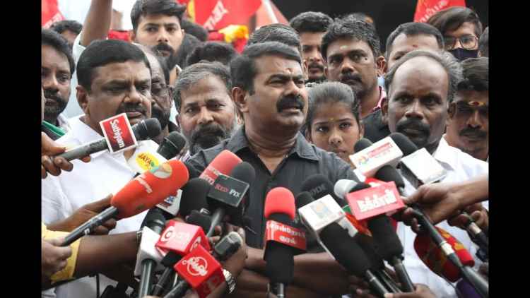 NTK coordinator Seeman turn against Reporter questioned about OBC NTK coordinator Seeman turn against Reporter questioned about OBC