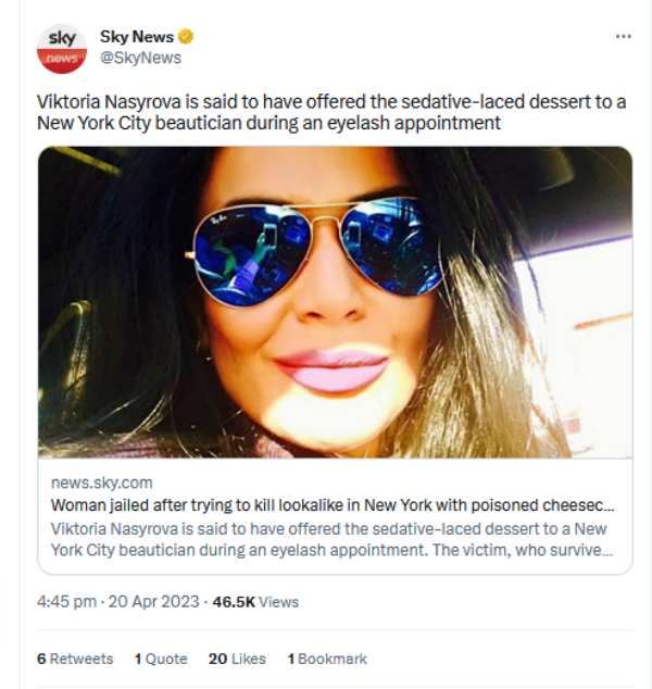 Who is this Victoriya and why did russian young woman gets 21 years jailtime 