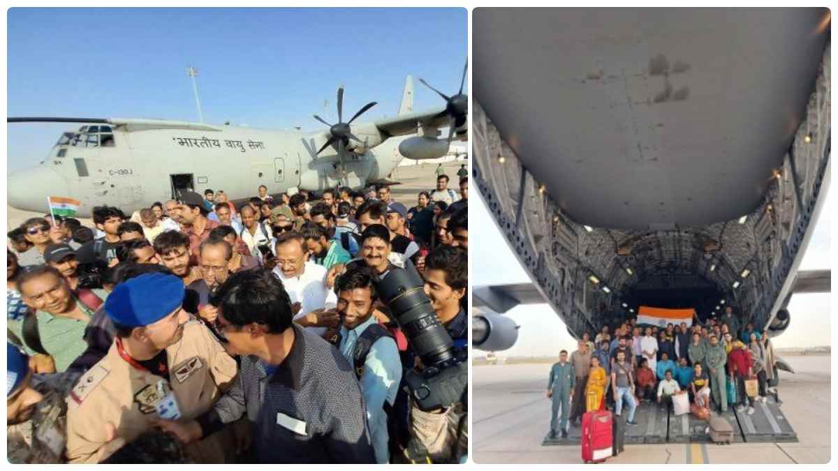 Daring operation in Sudan; IAF aircraft rescued 121 people from a small airstrip in darkness Daring operation in Sudan; IAF aircraft rescued 121 people from a small airstrip in darkness
