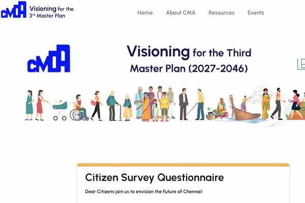 Citizens are invited to comment on the Chennai Metropolitan Master Plan 
