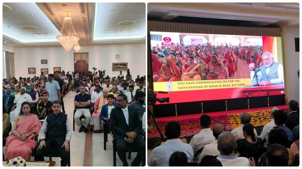 Union Ministers, Governors listen 100th episode of PM Modis Mann Ki Baat 