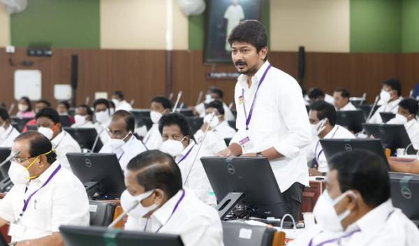 MK Stalin Two sixers Udayanidhi Stalins roar in the Tamil Nadu assembly