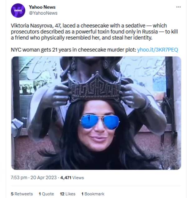 Who is this Victoriya and why did russian young woman gets 21 years jailtime 